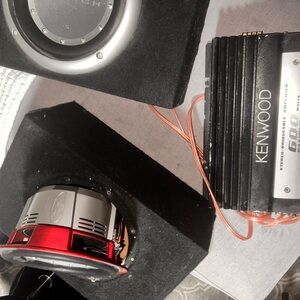 Kenwood Black and Silver Amplifier for Premium Car Audio